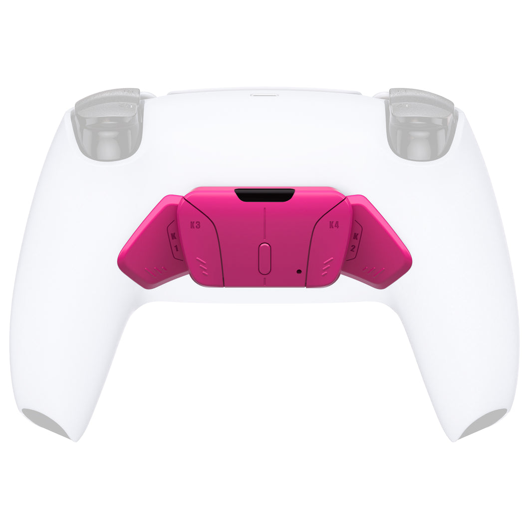 Solid Nova Pink Replacement Redesigned K1 K2 K3 K4 Back Buttons Housing Shell Compatible With PS5 Controller Extremerate Rise4 Remap Kit-VPFM5008
