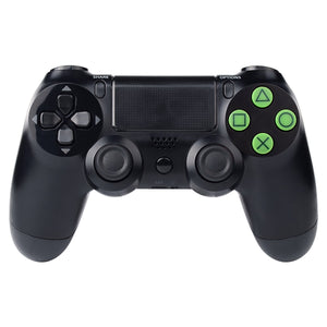 Solid Dark Green Buttons With Symbols Compatible With PS4 Controller-P4J0226 - Extremerate Wholesale