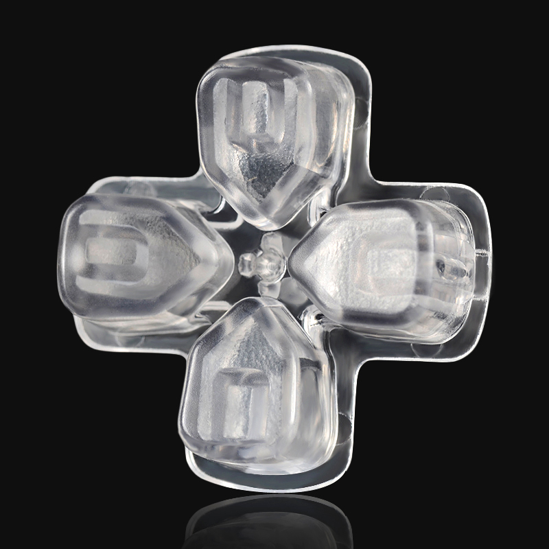 Transparent Clear White Dpad Compatible With PS4 Controller-P4J0523