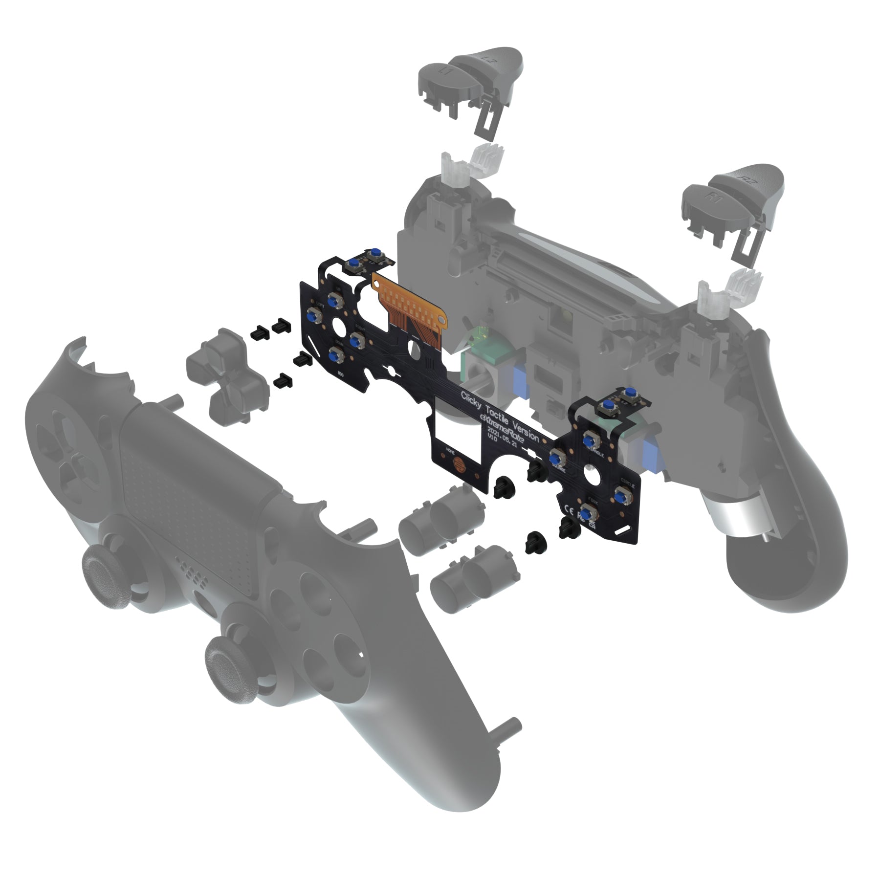 Whole Tactile Clicky Kit Compatible With PS4 CUH-ZCT2
