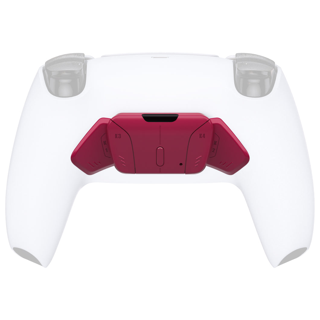 Solid Cosmic Red Replacement Redesigned K1 K2 K3 K4 Back Buttons Housing Shell Compatible With PS5 Controller Extremerate Rise4 Remap Kit-VPFM5007