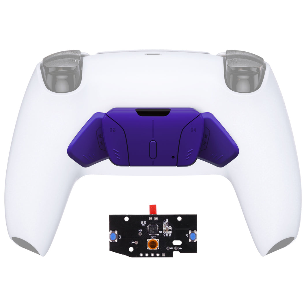 Turn Rise To Rise4 Kit-Solid Galactic Purple Redesigned K1 K2 K3 K4 Back Buttons Housing & Remap PCB Board Compatible With PS5 Controller Extremerate Rise & Rise4 Remap Kit-VPFM5006P - Extremerate Wholesale