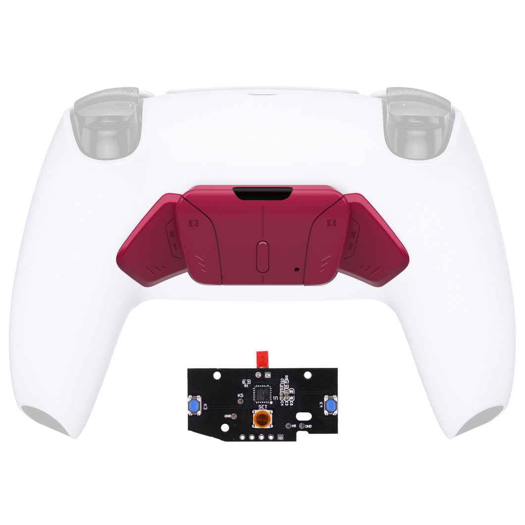 Turn Rise To Rise4 Kit-Solid Cosmic Red Redesigned K1 K2 K3 K4 Back Buttons Housing & Remap PCB Board Compatible With PS5 Controller Extremerate Rise & Rise4 Remap Kit-VPFM5007P - Extremerate Wholesale