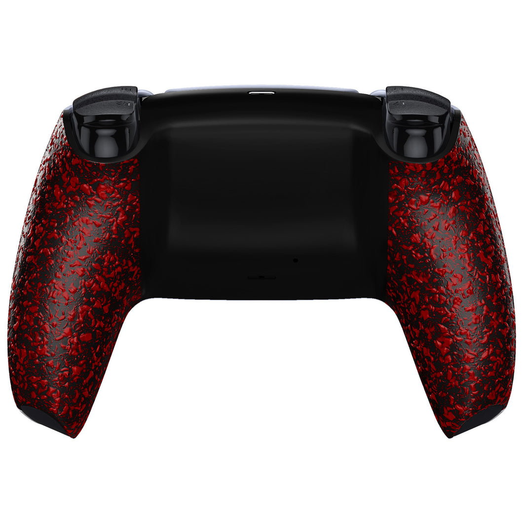 Rubberized Red Black Back Shell Compatible With PS5 Controller-DPFP3015WS