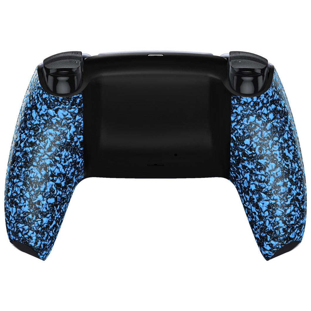 Rubberized Blue Black Back Shell Compatible With PS5 Controller-DPFP3016WS
