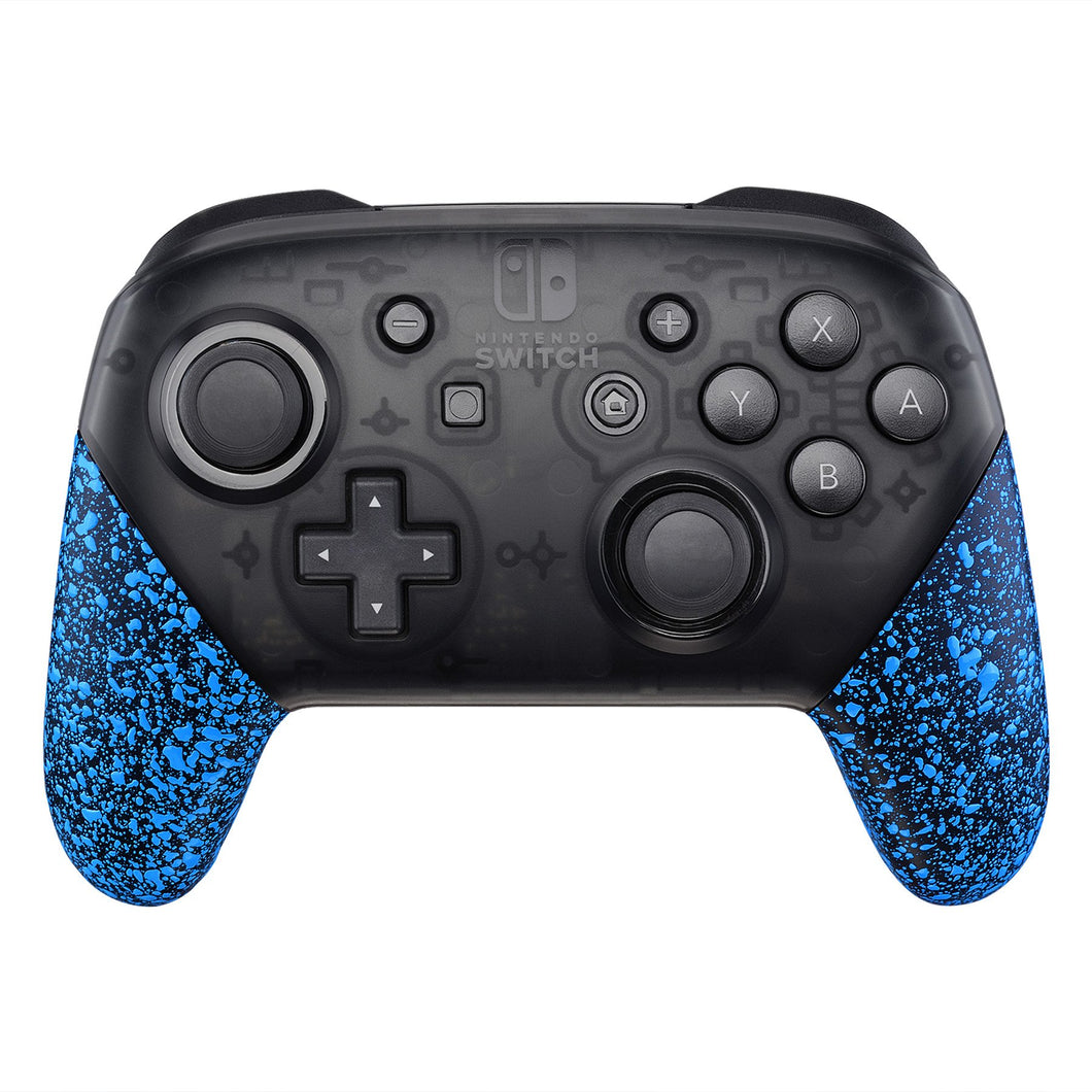 Rubberized Blue Black Handle Grips For NS Pro Controller-GRP315WS