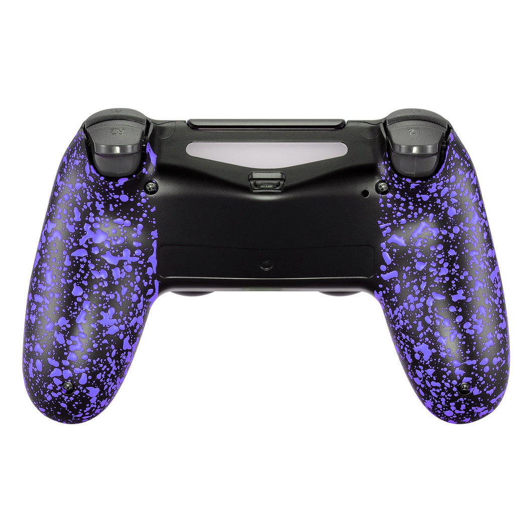 Rubberized Light Purple Black Back Shell Compatible With PS4 Gen2 Controller-SP4BR10WS