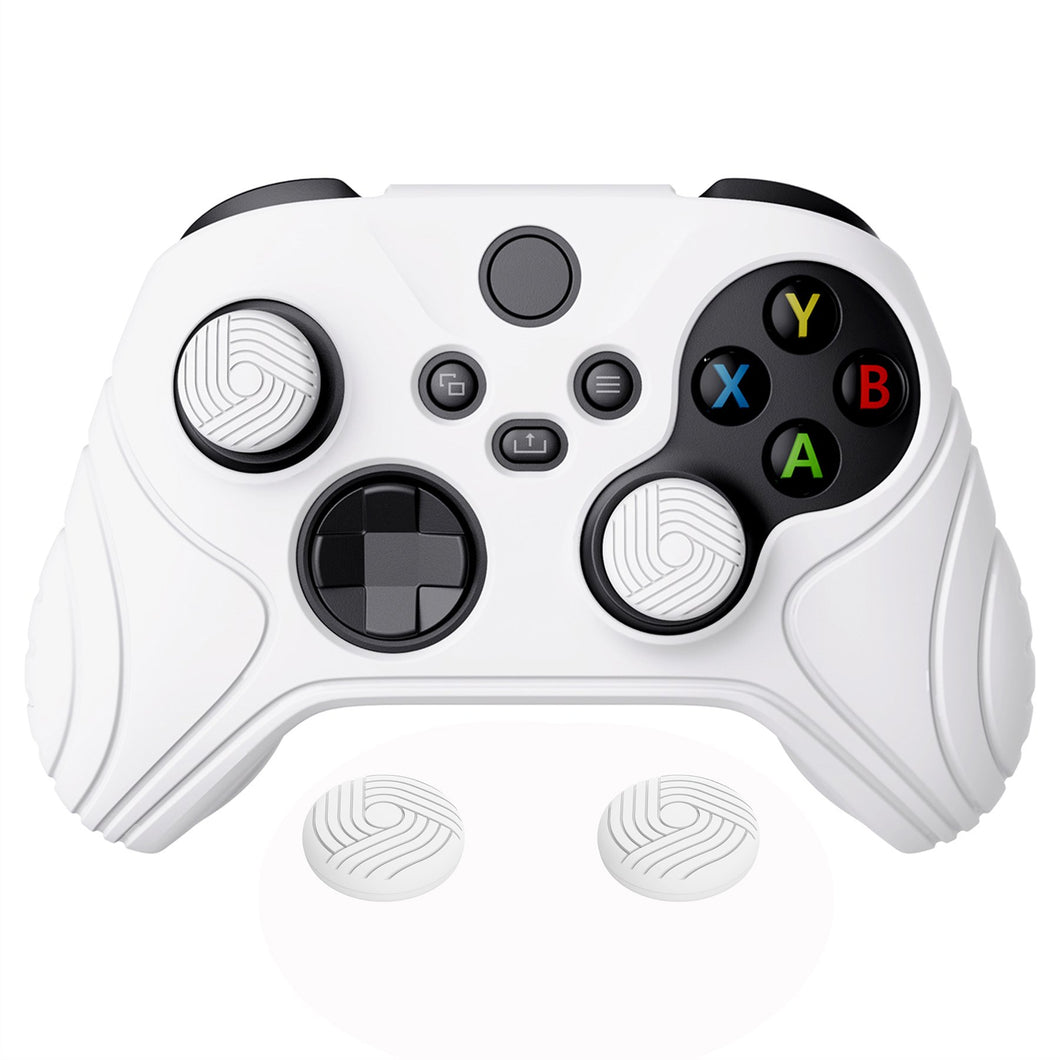 Samurai Edition White Ergonomic Silicone Case Skin With White Thumb Stick Caps For Xbox Series X/S Controller-WAX3002
