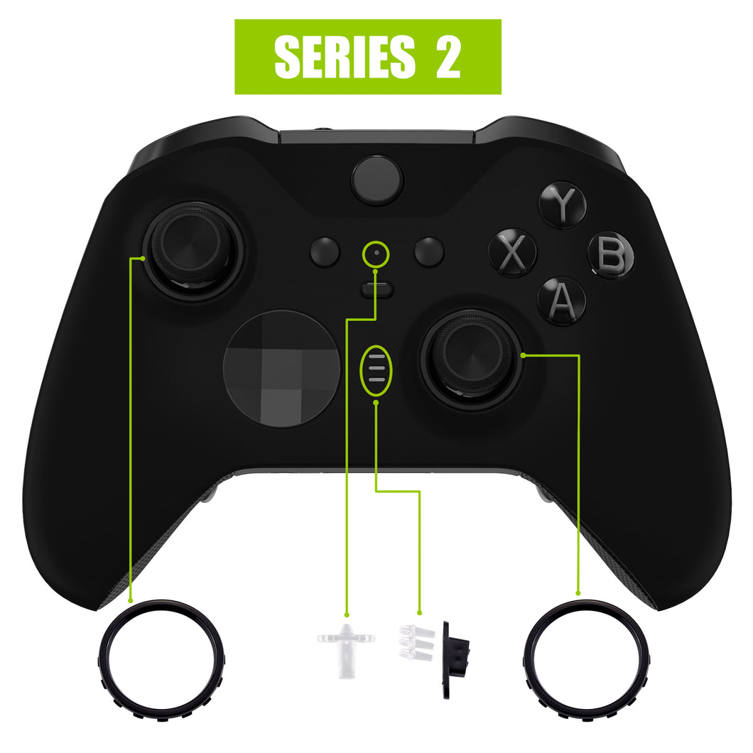 Black Front Shell For Xbox One-Elite2 Controller-ELP309WS