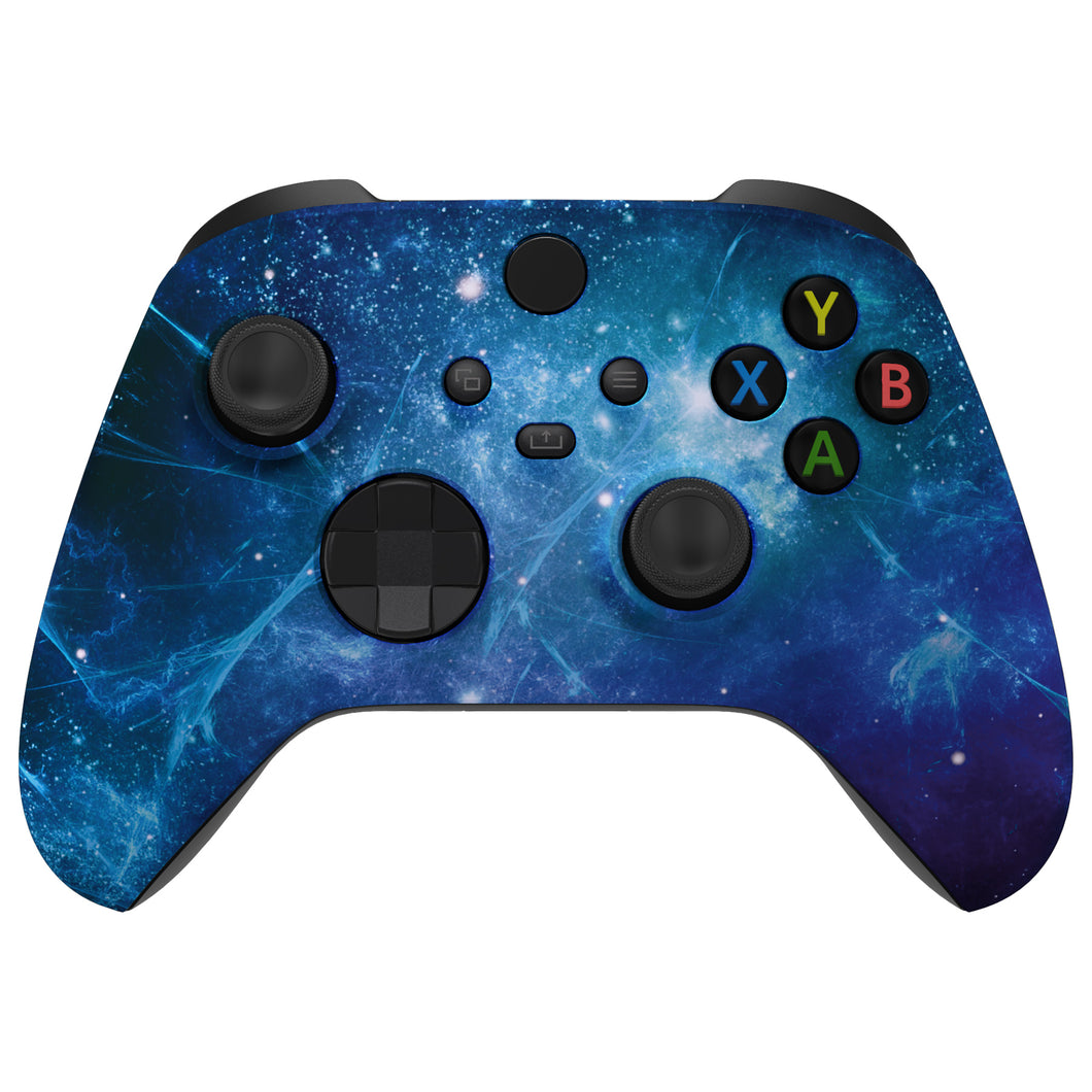 Soft Touch Blue Nebula Front Shell For Xbox Series X/S Controller-FX3T172WS