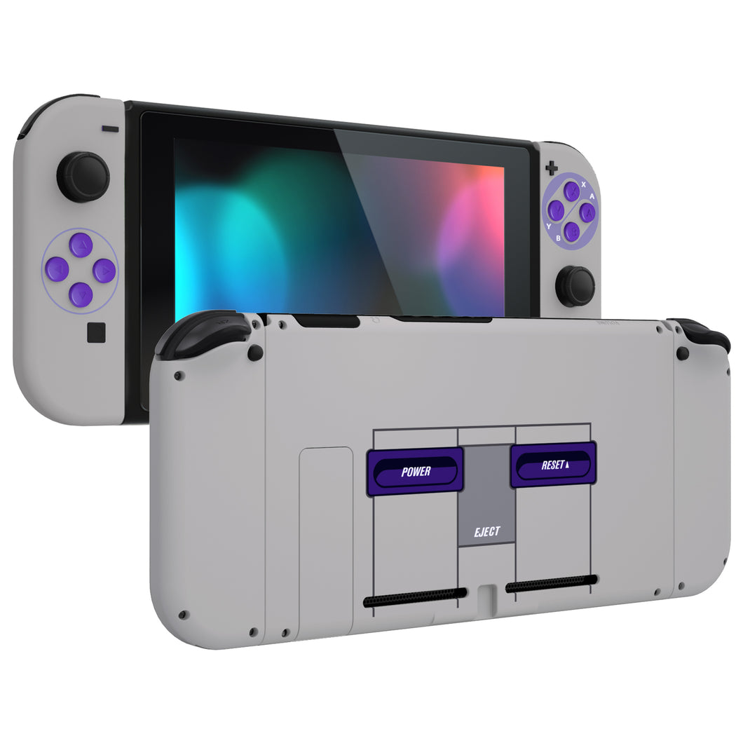 Soft Touch Classics SNES Full Shells For NS Joycon-Without Any Buttons Included-QT107WS
