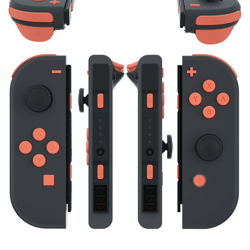 Coral Orange 21in1 Button Kits For NS Switch Joycon & OLED Joycon-AJ223WS