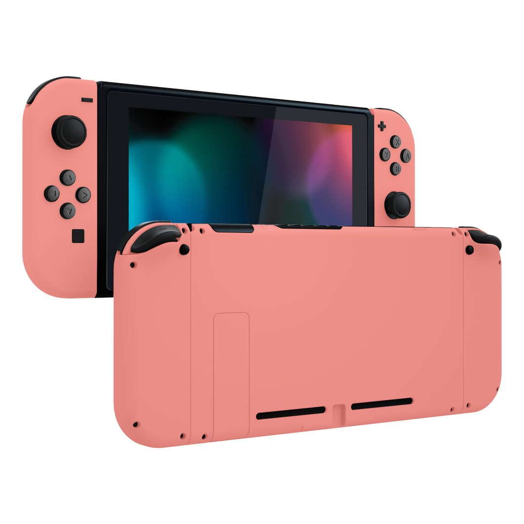 Coral Pink Full Shells For NS Joycon-Without Any Buttons Included-QP339WS