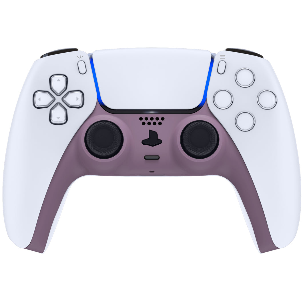 Dark Grayish Violet Decorative Trim Shell With Accent Rings Compatible With PS5 Controller-GPFP3026WS