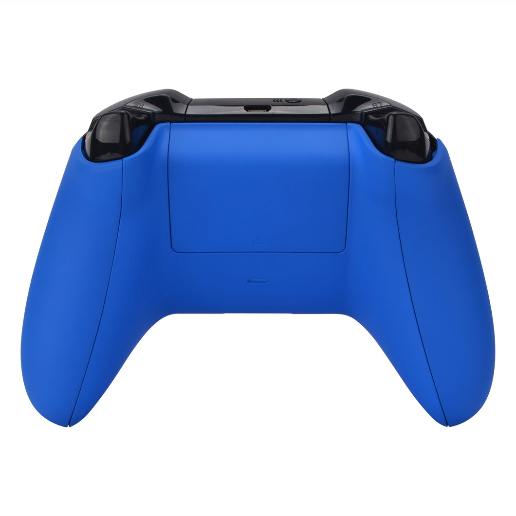 Soft Touch Deep Blue Back Shell With Side Rails Panel And Replacement Battery Cover For Xbox One S Controller-SXOBP03WS