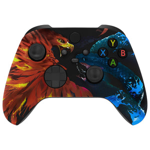 Soft Touch Fire Eagle vs Ice Snake Front Shell For Xbox Series X/S Controller-FX3T157WS - Extremerate Wholesale