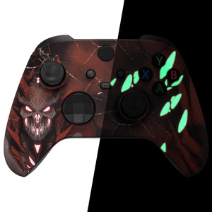 Soft Touch Glow In Dark - Scarlet Demon Front Shell For Xbox Series X/S Controller-FX3T178WS - Extremerate Wholesale