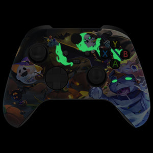 Soft Touch Glow in Dark - Halloween Candy Night Front Shell For Xbox Series X/S Controller-FX3T177WS - Extremerate Wholesale