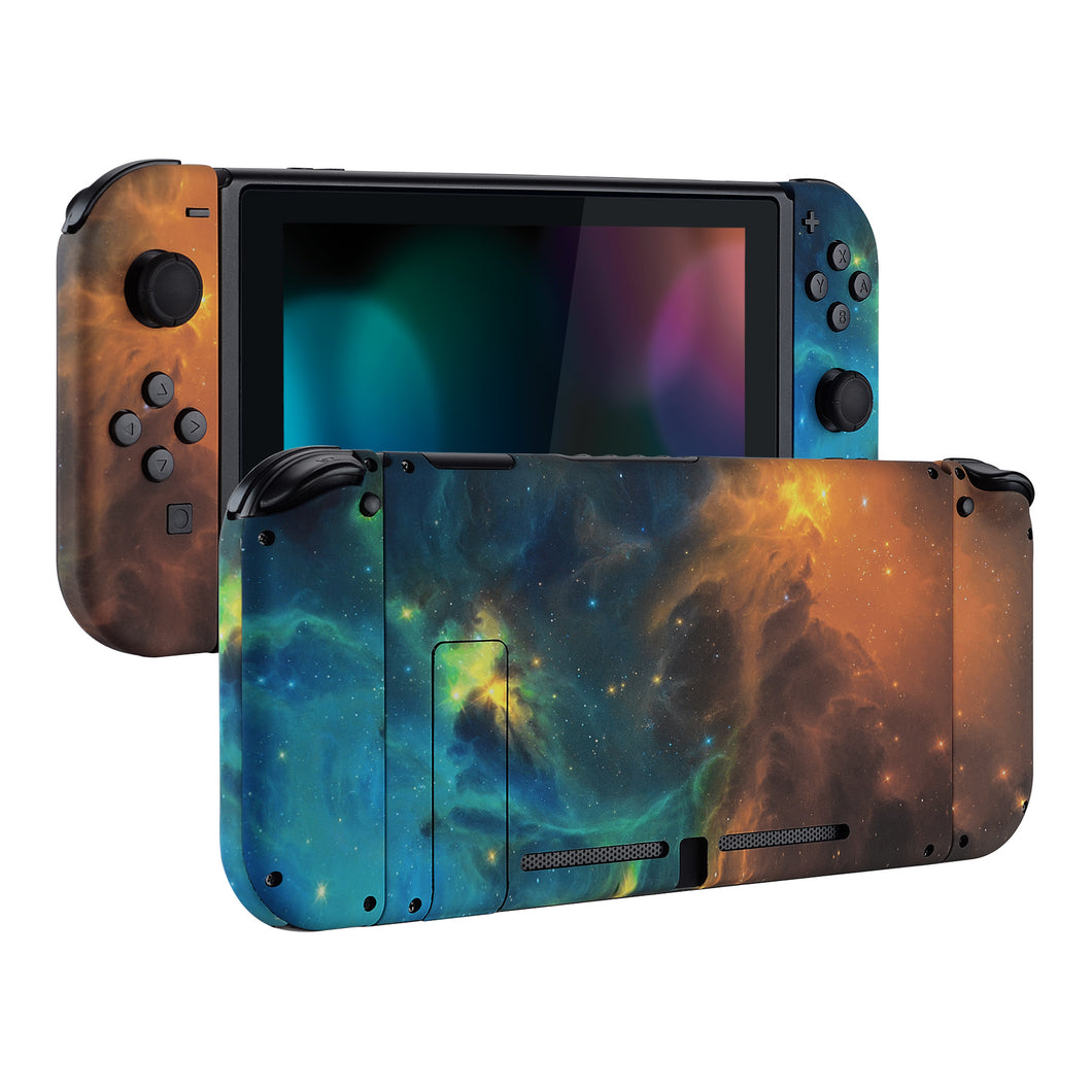 Soft Touch Gold Nebula Full Shells For NS Joycon-Without Any Buttons Included-QT102WS - Extremerate Wholesale