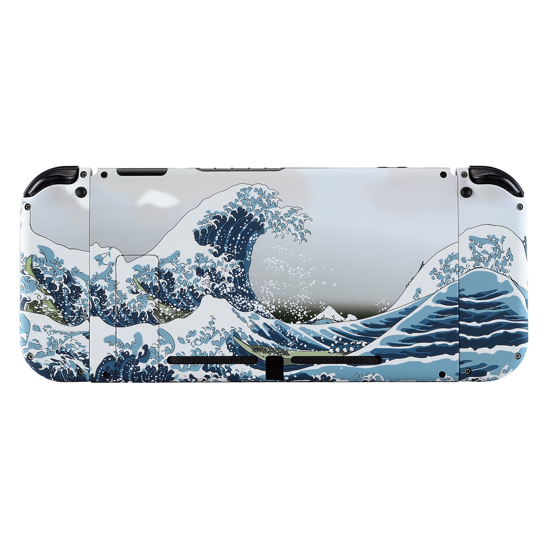 Soft Touch Great Wave Kanagawa Full Shells For NS Joycon-Without