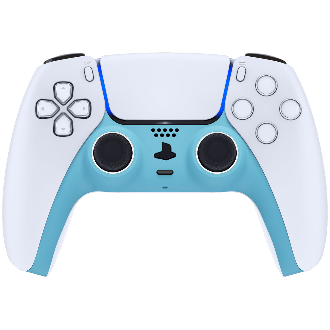 Heaven Blue Decorative Trim Shell With Accent Rings Compatible With PS5 Controller-GPFP3010WS