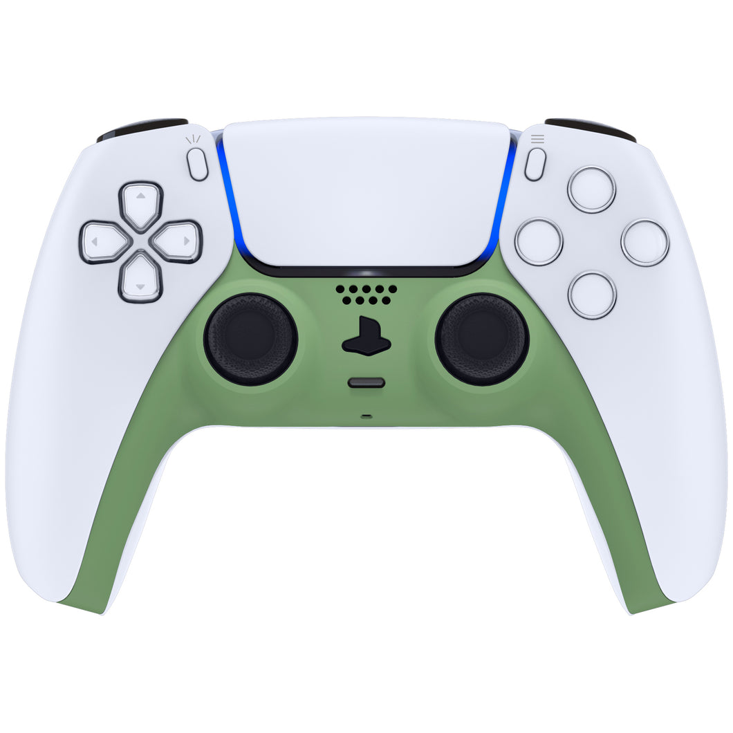 Matcha Green Decorative Trim Shell With Accent Rings Compatible With PS5 Controller-GPFP3025WS