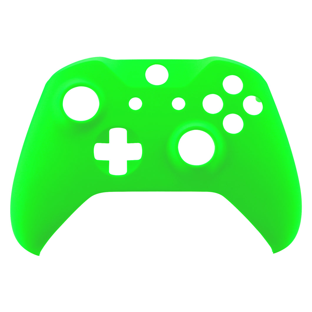 Soft Touch Neon Green Front Shell For Xbox One S Controller-SXOFP05WS - Extremerate Wholesale