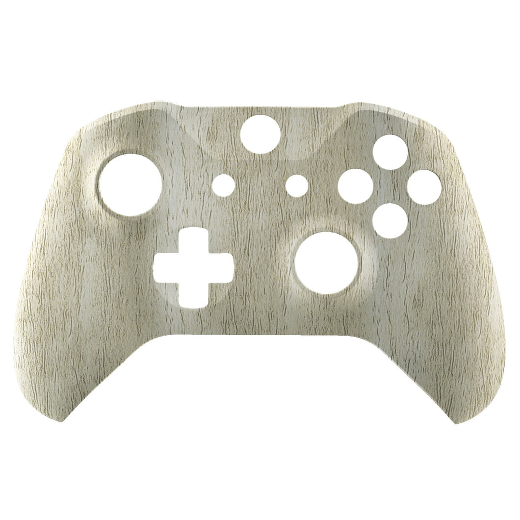 Soft Touch Pine Wooden Grain Front Shell For Xbox One S Controller-SXOFS10WS