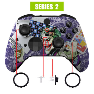 Soft Touch Play Cards Front Shell For Xbox One-Elite2 Controller-ELT141WS - Extremerate Wholesale
