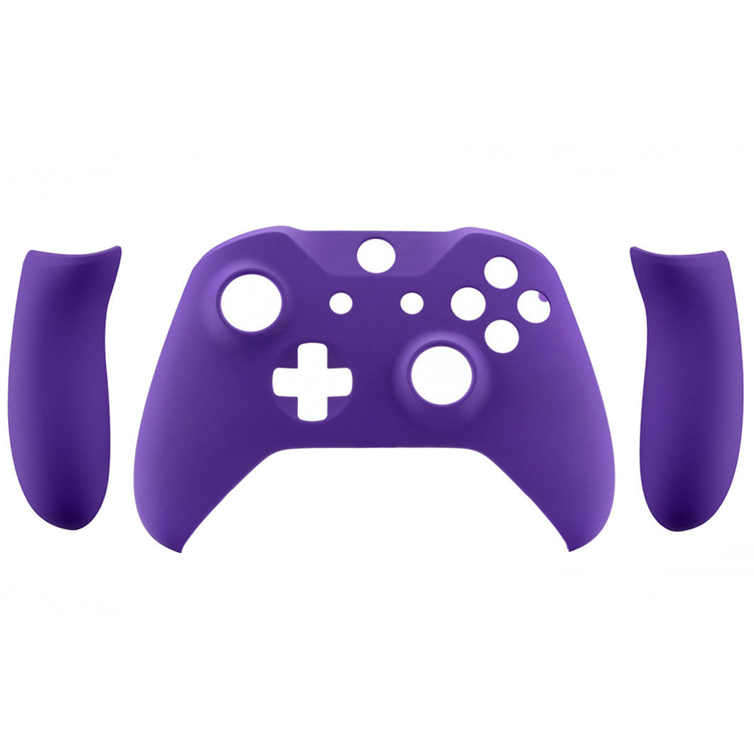 Soft Touch Purple Front Shell With Side Rails Panel For Xbox One S Controller-ZSXOFX05WS - Extremerate Wholesale