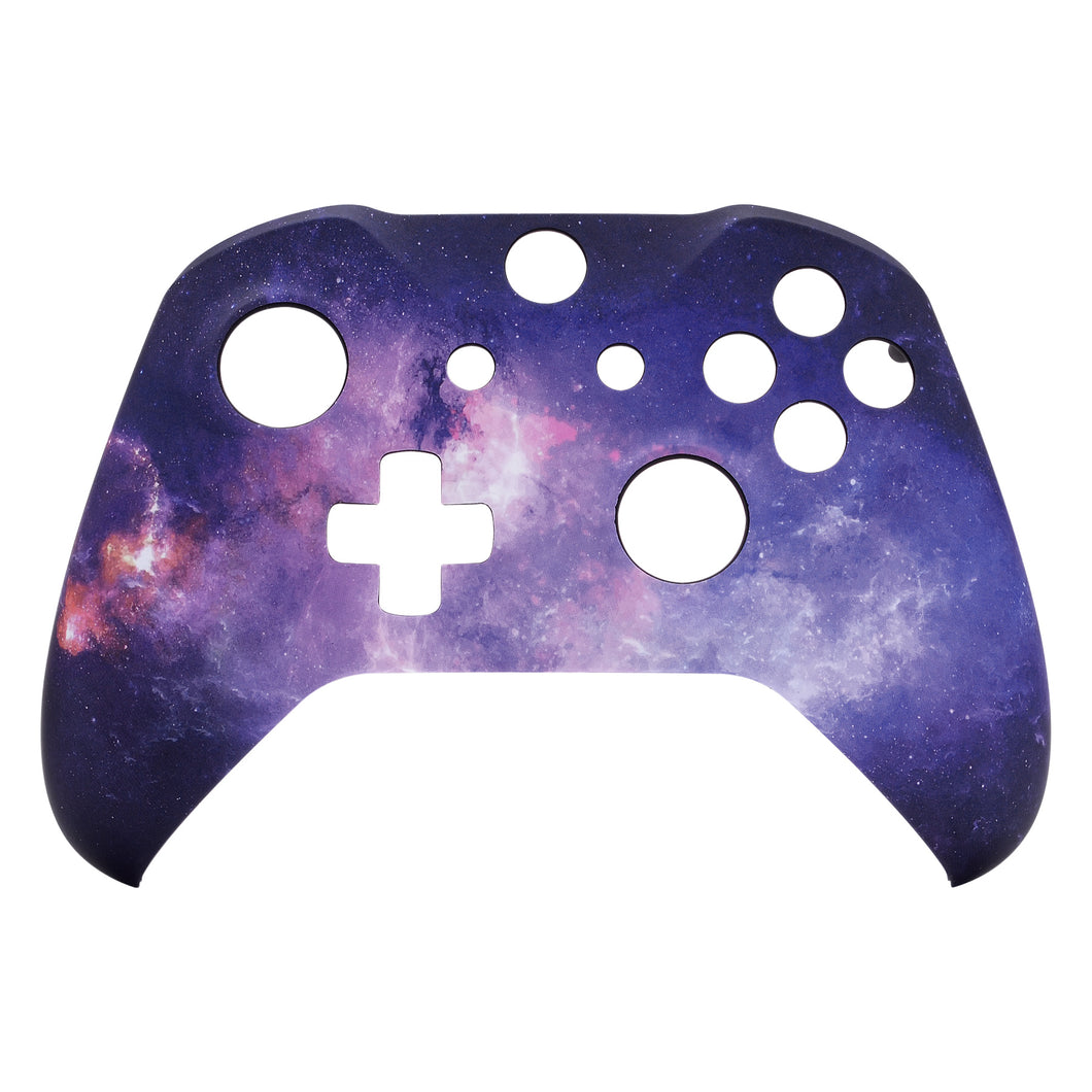 Soft Touch Purple Galaxy Front Shell For Xbox One S Controller-SXOFT29XWS