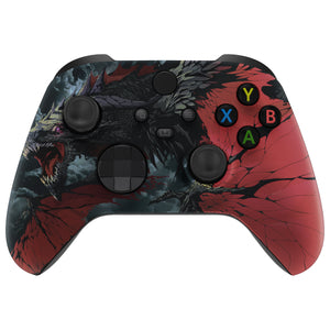 Soft Touch Roaring Dragon Front Shell For Xbox Series X/S Controller-FX3T165WS - Extremerate Wholesale