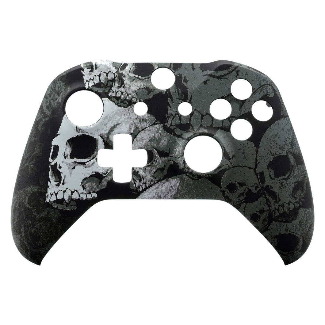 Soft Touch Secluded Skulls Front Shell For Xbox One S Controller-SXOFT08XWS - Extremerate Wholesale