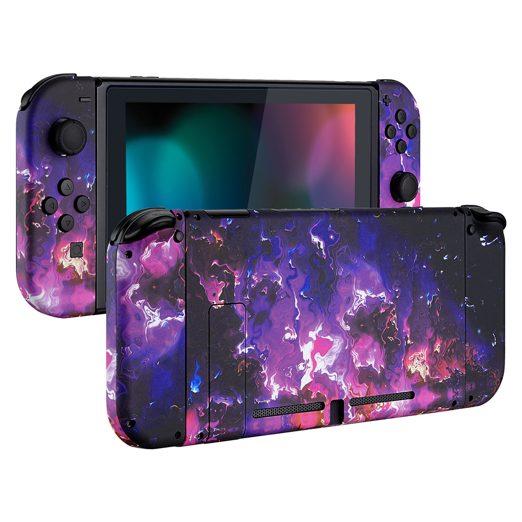 Soft Touch Surreal Lava Full Shells For NS Joycon-Without Any Buttons Included-QT109WS