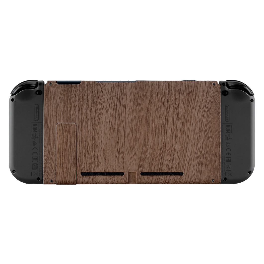 Soft Touch Wooden Grain Backplate With Kickstand For NS Console-ZS201WS