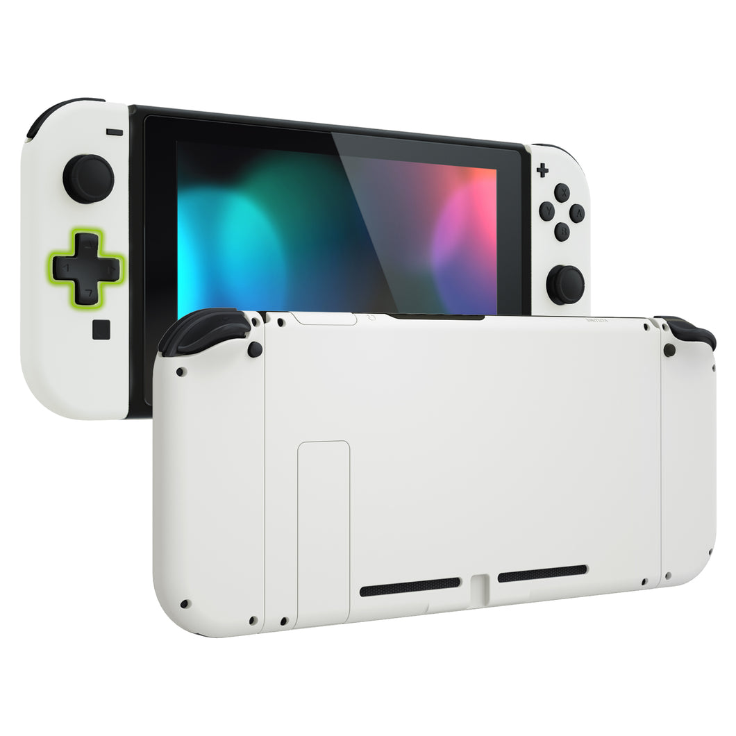 White Full Shells For NS Joycon Dpad Version-Without Any Buttons Included-QZP3001V1WS