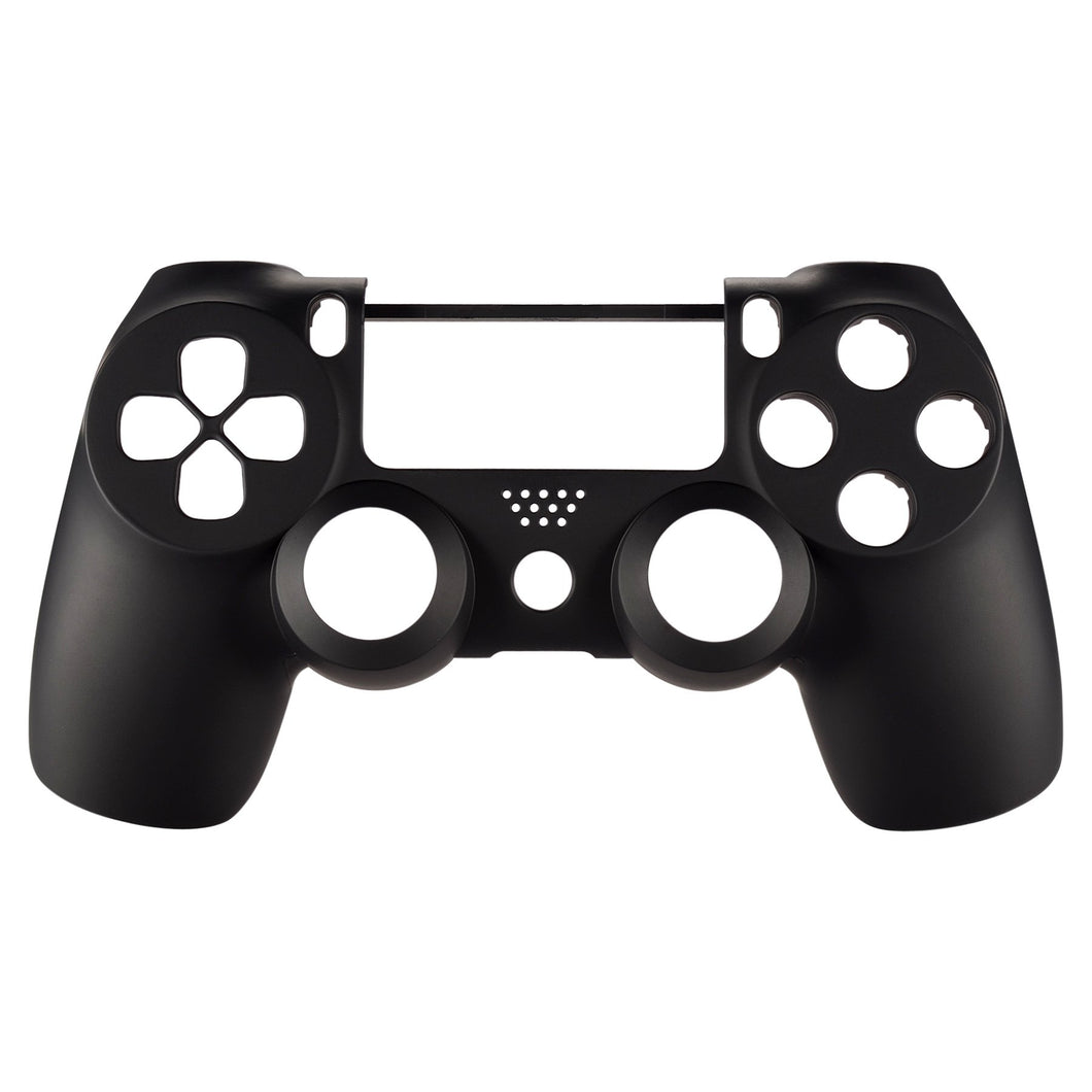 Soft Touch Black Front Shell Compatible With PS4 Gen2 Controller-SP4FX07WS