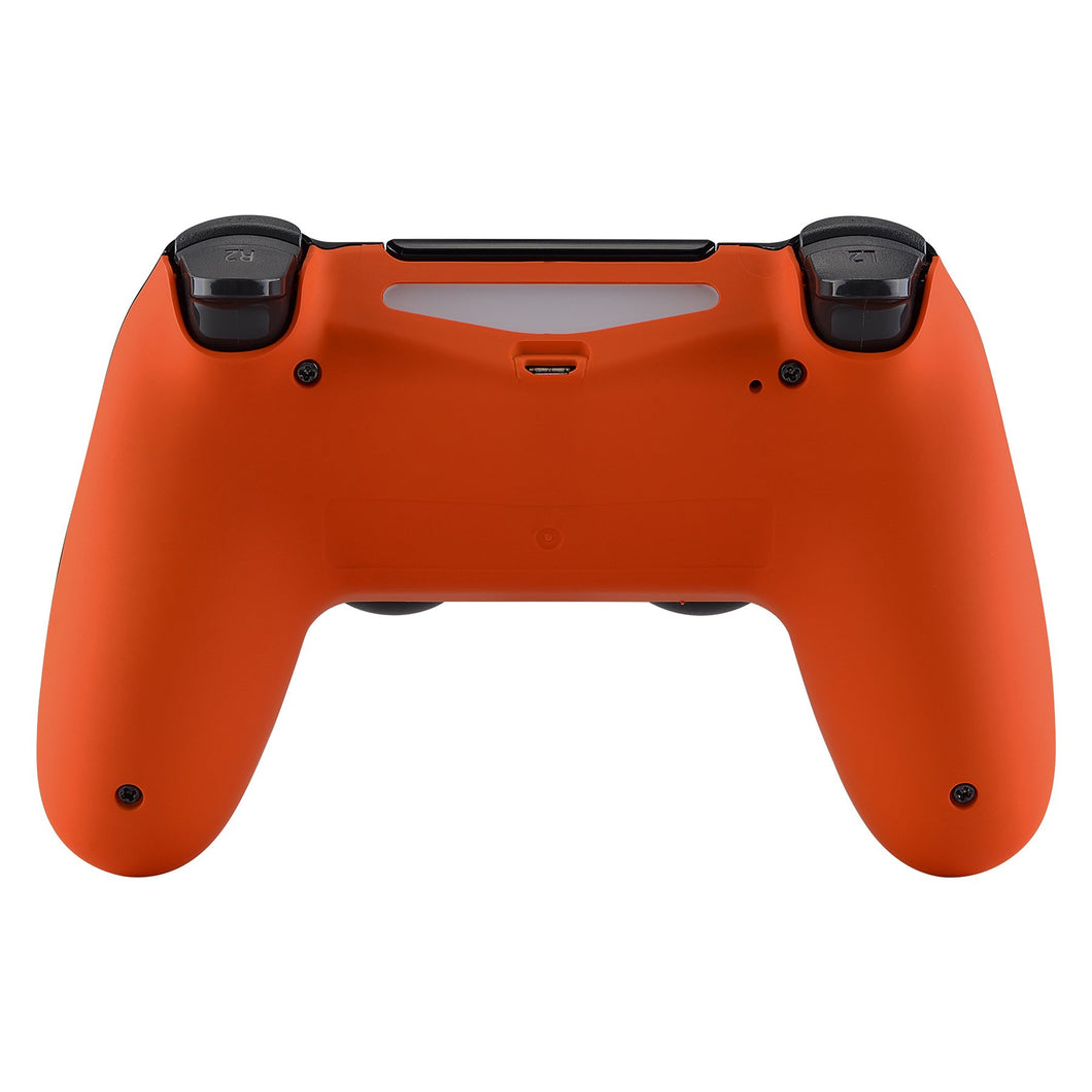 Soft Touch Bright Orange Back Shell Compatible With PS4 Gen2 Controller-SP4BP04WS