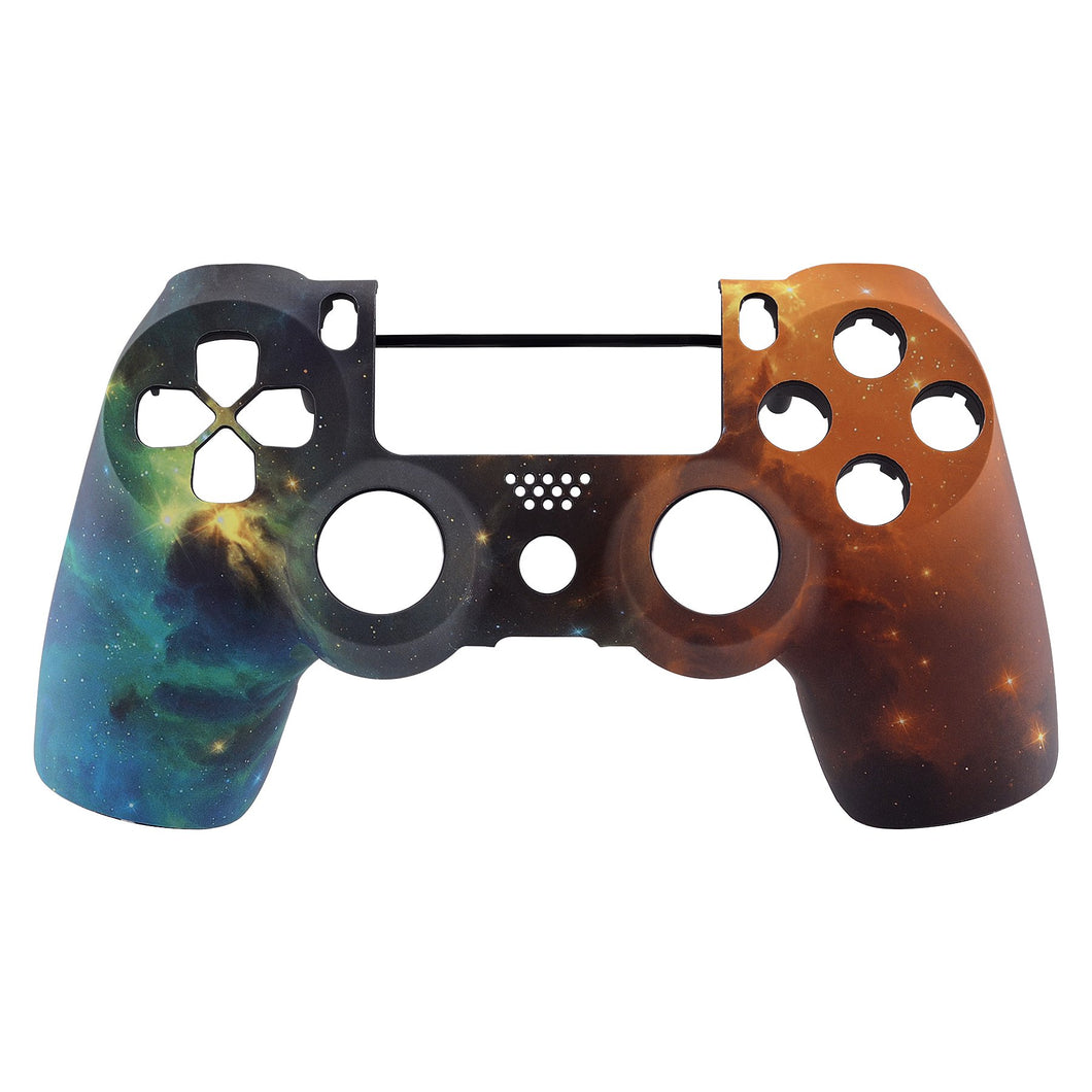 Soft Touch Gold Nebula Front Shell Compatible With PS4 Gen2 Controller-SP4FT42WS