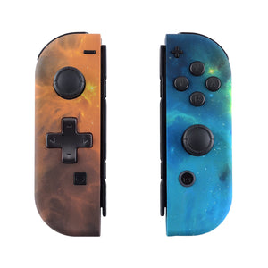 Soft Touch Gold Nebula Shells For NS Switch Joycon & OLED Joycon Dpad Version-JZT102WS - Extremerate Wholesale