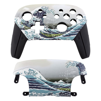 Soft Touch Great Wave Kanagawa Front Back Shells For NS Pro Controller-MRT105WS - Extremerate Wholesale