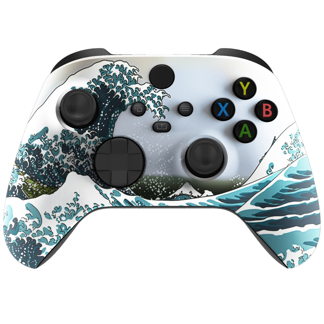 Soft Touch Great Wave Kanagawa Front Shell For Xbox Series X/S Controller-FX3T106WS - Extremerate Wholesale