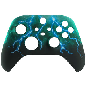 Soft Touch Green Storm Thunder Front Shell For Xbox Series X/S Controller-FX3T131WS - Extremerate Wholesale
