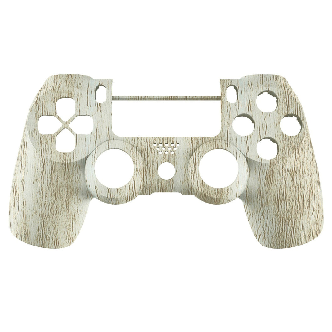 Soft Touch Pine Wooden Grain Front Shell Compatible With PS4 Gen2 Controller-SP4FS16WS - Extremerate Wholesale