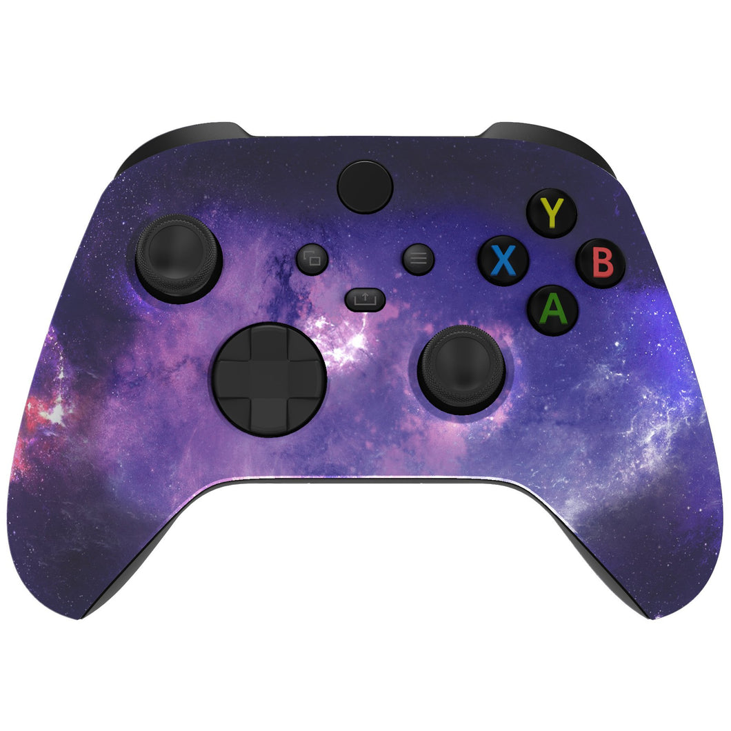 Soft Touch Purple Galaxy Front Shell For Xbox Series X/S Controller-FX3T101WS - Extremerate Wholesale