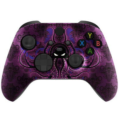 Soft Touch Purple Octopus Front Shell For Xbox Series X/S Controller-FX3T130WS - Extremerate Wholesale