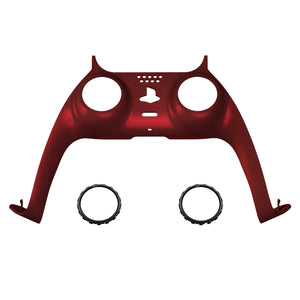 Soft Touch Vampire Red Decorative Trim Shell With Accent Rings Compatible With PS5 Controller-GPFP3003WS - Extremerate Wholesale