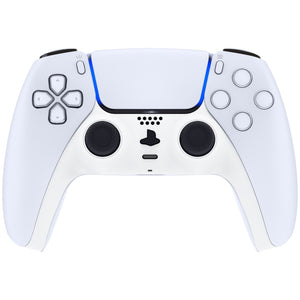White Decorative Trim Shell With Accent Rings Compatible With PS5 Controller-GPFP3008WS - Extremerate Wholesale