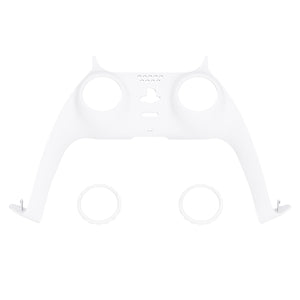 White Decorative Trim Shell With Accent Rings Compatible With PS5 Controller-GPFP3008WS - Extremerate Wholesale