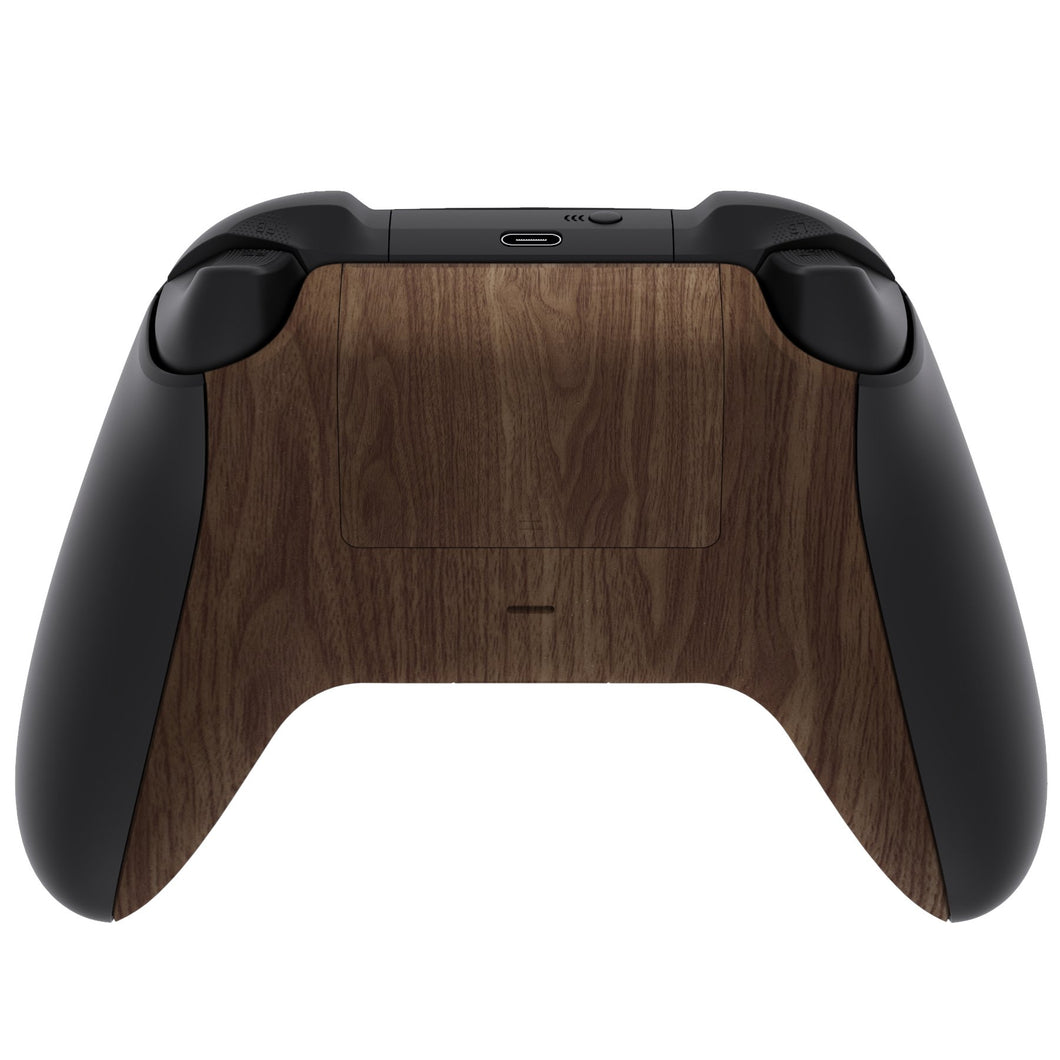 Soft Touch Wooden Grain Back Shell And Battery Cover For Xbox Series X/S Controller-BX3S215WS